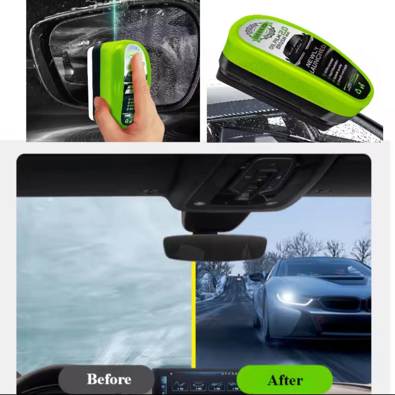 Car Glass Oil Film Remover Front Windshield Glass Oil Film Cleaner For Car Cleaning-Get Crystal Clear windshield in Foggy and rainy weather