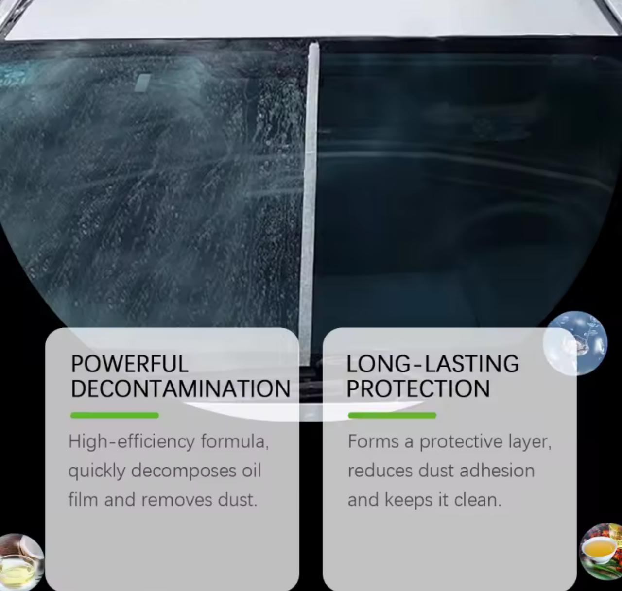Car Glass Oil Film Remover Front Windshield Glass Oil Film Cleaner For Car Cleaning-Get Crystal Clear windshield in Foggy and rainy weather
