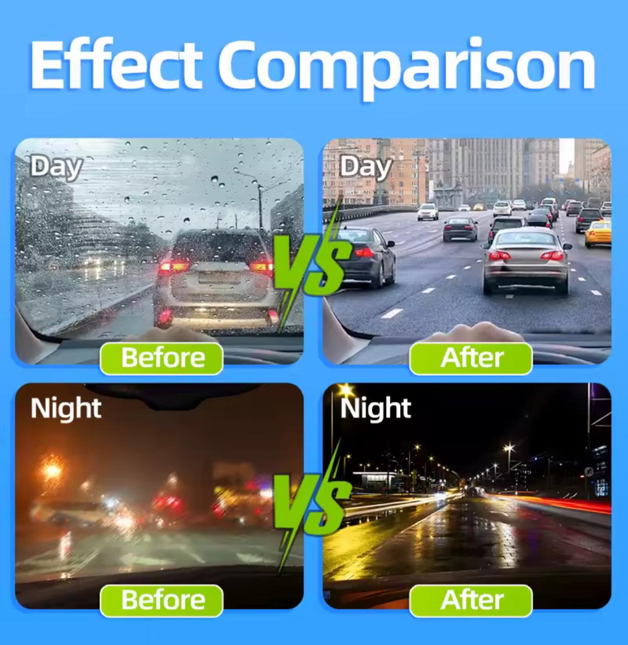 Car Glass Oil Film Remover Front Windshield Glass Oil Film Cleaner For Car Cleaning-Get Crystal Clear windshield in Foggy and rainy weather