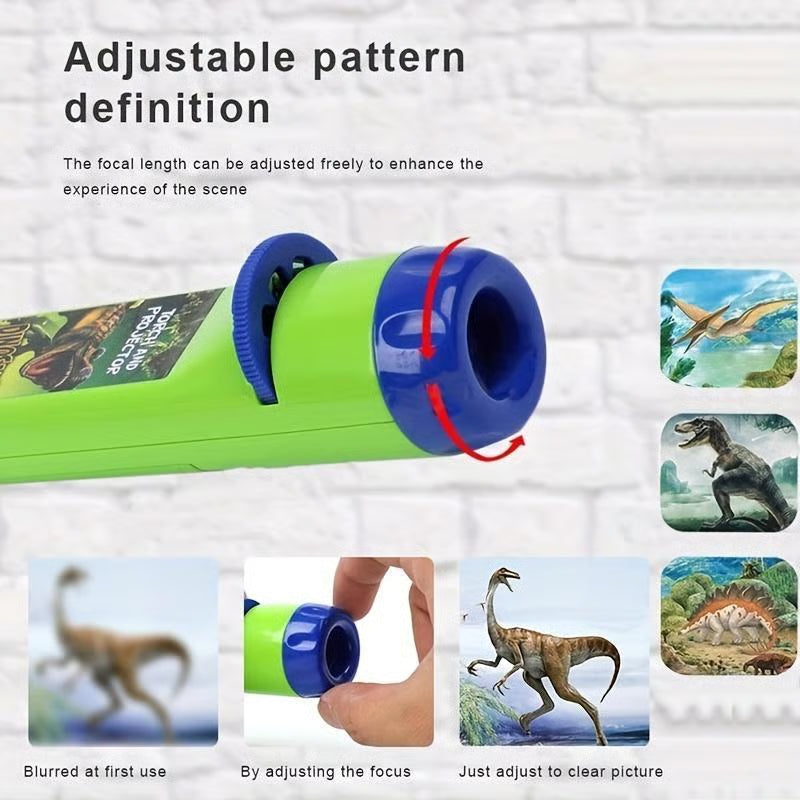 🦖 Dinosaur Projector Flashlight, Portable Dinosaur Projector Flashlight