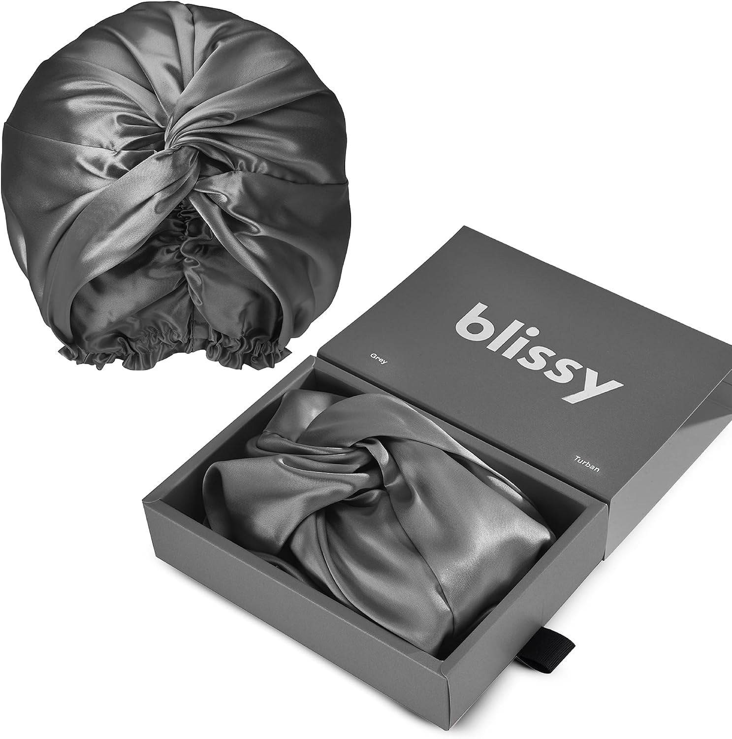 BLISSY Silk Bonnet For Sleeping For Long And Curly Hair - 100% Pure Mulberry Silk 22 Momme 6a High-grade Fibers